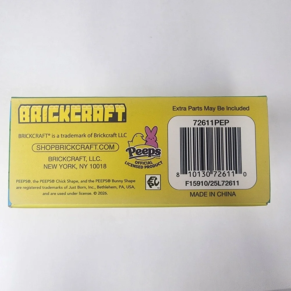 Brick Craft 3 Peeps Building Sets And 2 Sticker Sheets New in Box Sealed Easter